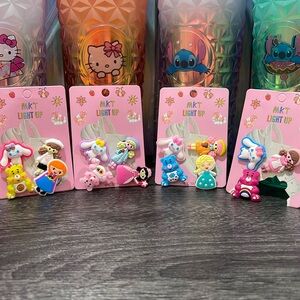 Light up crocs charms